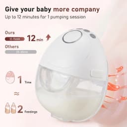 Electric Breast Pump Hands-Free, Wearable Portable Breast Pumps 3 Modes 8 Levels, Comfortable, More Private, Silicone Breast Pumping Molds (Different Sizes) Included