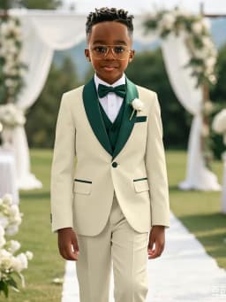 Multi-colors Boys Stylish Suit Set 3 Pieces For Birthday Party Elegant Handsome Shawl Lapel Tuxedo Wedding Guest Clothes 2-20T