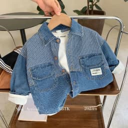 2026 new spring autumn summer Girls Kids Boys Denim shirt comfortable cute baby Clothes Children Clothing