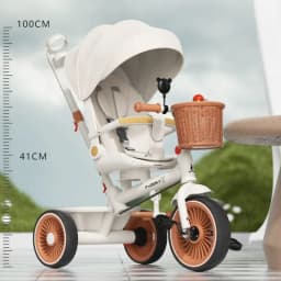 2026 New Push Tricycle Three-wheel Baby Stroller Lightweight Children's Bicycle Multifunctional Stroller