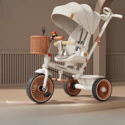 2026 New Push Tricycle Three-wheel Baby Stroller Lightweight Children's Bicycle Multifunctional Stroller