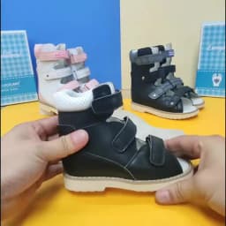 Summer Baby Orthopedic Shoes For Kids Leather High Top Clubfoot Sandals Ankle Support Flat Feet Footwear Size22-34