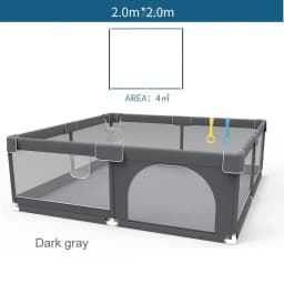 200CM Large Baby Playpen for Children Solid Color Toy Plaza Kids Playground Park Toddler Safety Crawling Fence With 2 Gift