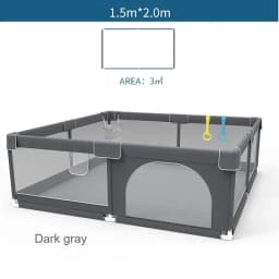 200CM Large Baby Playpen for Children Solid Color Toy Plaza Kids Playground Park Toddler Safety Crawling Fence With 2 Gift
