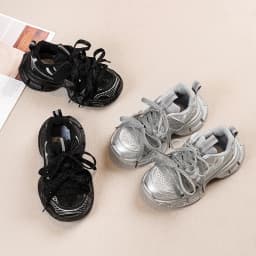 2024 Autumn New Children Sneakers for Girls Fashion Korean Style Soft Comfortable Casual Anti-slippery Sweet Bowtie Sports Shoes