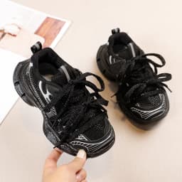 2024 Autumn New Children Sneakers for Girls Fashion Korean Style Soft Comfortable Casual Anti-slippery Sweet Bowtie Sports Shoes