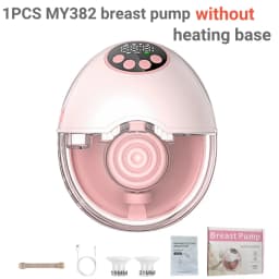 Upgrade Electric Breast Pump Handsfree With UV Sterilize & Heating Base BPAFree Silent Invisible Portable Double Breastmilk Pump