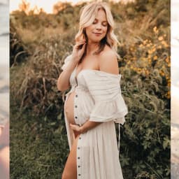 Comfortable Linen Cotton Dress For Pregnant Women Waist Drawstring Beach Skirt Bohemian Photo Shooting Pregnancy Dress