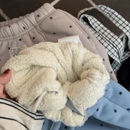 2025 Winter New Children Warm Pants Boys Girls Star Print Harem Pants Kids Fleece Trousers Baby Plus Velvet Thick Casual Pants