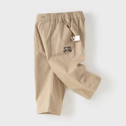 Dave Bella Children Casual Pants Spring Autumn Boys Clothing Elastic Waist Kids Fashion Khaki Outdoor Trousers Cotton DB1260007