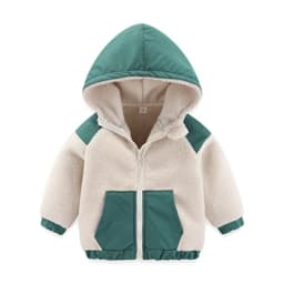2025 New Autumn Winter Boys Jacket Warm Fleece Baby Coat Fashion Zipper Hooded Children Outerwear 1 2 3 4 5 6 7 Yrs Kids Clothes