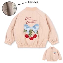 2026 KS Autumn Girls Cartoon Jacket Winter Boys Lambswool Coats Children Cotton Embroidery Coat Kids Fleece Outwear Clothes