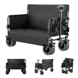 Lightweight and Portable Camping Sofa, Foldable Car Travel Seat, Adjustable with Double-Touch to Expand Sofa
