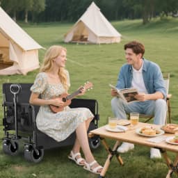 Lightweight and Portable Camping Sofa, Foldable Car Travel Seat, Adjustable with Double-Touch to Expand Sofa
