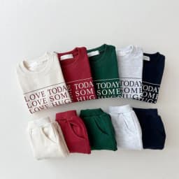 2026 Autumn New Baby Long Sleeve Clothes Set Kids Sports Clothing Suit Winter Warm Children Letter Print Sweatshirt Outfits