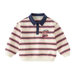 Dave Bella Boys Striped Sweatshirt Pullover Gentle Autumn Spring Long Sleeves Children Sportswear Tops Fashion Casual DB3263088