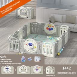 Baby Fence Baby Playpen Astronaut Fence Baby Toy Multi Functional Baby Playground Children Amusement Park with Baby Slide