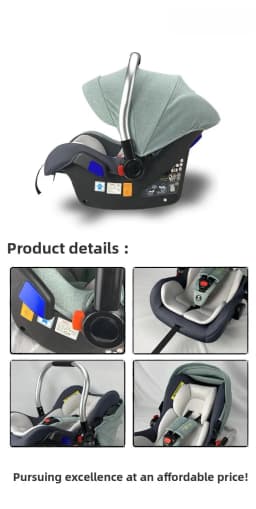 Babyfond Baby Basket Infant Car Seat, Portable Newborn Safety Carrycot Carrier for Outdoor Travel
