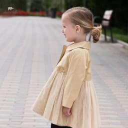 Dave Bella Children Girl's Outerwear 2025 New Autumn Fashion Casual Classy Noble Jacket Coat Tops Mesh Outdoor Party DB3241764