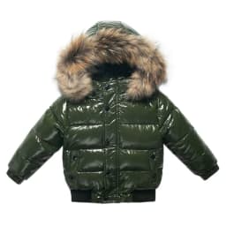 RAISE Winter 1-8 Years Kids Boys Parka Babys Girl Down Jackets Waterproof Shiny Real Fur Thicken Warm Boys Outerwear Coat Outfit