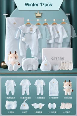 Newborn Baby Clothing 15/17/18/20 Pcs/0-3Months 100%Cotton Kids Clothes Suit Unise Infant Boys Girls Clothing Set Without Box