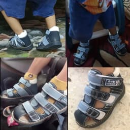 Ortoluckland Kids Boys Sandals Summer Children Orthopedic Shoes Toddler Kindergarten Arch Support Flatfeet Tiptoe Footwear