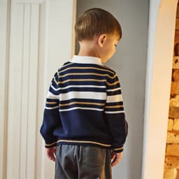 Dave Bella Autumn Winter Sweater for Boys Fake Two Pieces Knitted Sweater Children Outerwear Coat Kids Clothes DB4253907