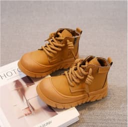 Handsome Western Cowboys Riding Boots for Children Platform Shoes British Style Boys Girls Outdoor Fashionable Short Boot