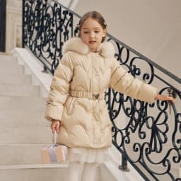 Dave Bella Girls Thicken Down Parka Jacket Children Winter Warm Hooded Down Coats Waterproof Outdoor Outwear Clothes DK4242934