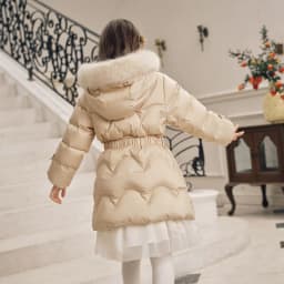 Dave Bella Girls Thicken Down Parka Jacket Children Winter Warm Hooded Down Coats Waterproof Outdoor Outwear Clothes DK4242934