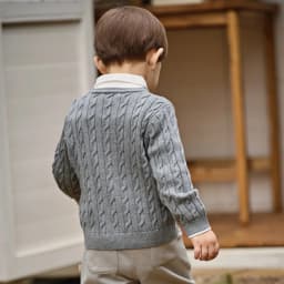 Dave Bella Children Cardigan Sweater Autumn Spring Boys Cotton Coat Girl Casual Knitted Sweater Outerwear Kids Clothes DB1261054