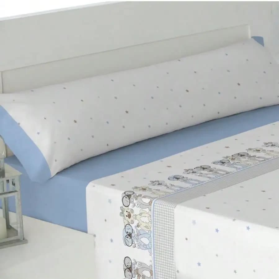 Summer Children's Sheet Set – 3 Pieces 48% Cotton, 52% Polyester – Soft and Cool – Various Designs Available