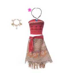 Muababy Moana Style Island Princess Dress for Girls Tropical Birthday Party Costume Kids Toddler Holiday Outfit 2-8Y Vestido