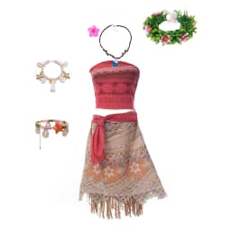 Muababy Moana Style Island Princess Dress for Girls Tropical Birthday Party Costume Kids Toddler Holiday Outfit 2-8Y Vestido