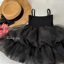 Girls dress summer new foreign style hot girl birthday skirt suspender princess dress