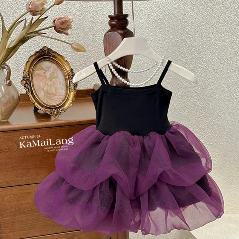Girls dress summer new foreign style hot girl birthday skirt suspender princess dress