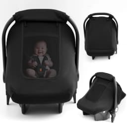 Compact 3-in-1 Stroller Travel System for Newborns Four-wheel Pushchair with Car sitting Suitable for Air Travel and Long trip Buggy EVA Large where Smooth Pushing fandable Pram shots in the Trunk Five-point new Model Carriage