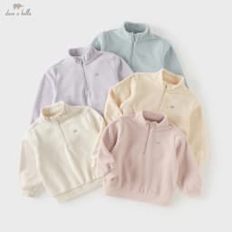 Dave Bella Sweatshirt Long Sleeve Children Pullover Autumn Girl Boy Spring Clothes Sportswear Top Fashion Solid Casual DB4264253