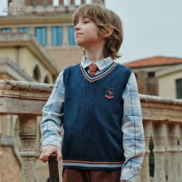 Dave Bella Autumn Spring Sleeveless Sweater Vest for Boys Kids Knitted Sweater Outerwear Children Vest Clothes DK3263442