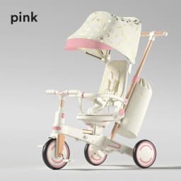 Lightweight Three-wheel Baby Stroller Adjustable Push Bar Foldable Three-wheel Baby Stroller Multi-functional Children's Bicycle