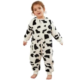 MICHLEY Blue Dinosaur Flannel Baby Kid Sleeping Bag Winter Sleepwear Cute Cartoon Bodysuit Sleepsack Pajamas With Feet Boys Girl