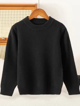 Children's Wool Sweater Pullover Girls Clothes Autumn Winter Boys Thick 100% Merino Wool Knitwear Basic Baby Kids Cashmere Tops