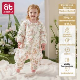 AIBEDILA Baby Sleep Sack Soft Cozy Infant Sleeping Bag Super Warm Quilted Wearable Blanket with Removable Sleeves 6M-7Y Boy/girl