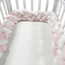 Four Share Bed Circumference for Infant Pillow Cushion Cradle Braid Crib Protector Baby Cot Guess Braid for Baby Bed 2M 2.5M 3M