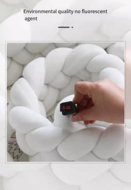 Four Share Bed Circumference for Infant Pillow Cushion Cradle Braid Crib Protector Baby Cot Guess Braid for Baby Bed 2M 2.5M 3M