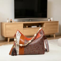 Fashion zipper women's shoulder bag, large capacity women's chain strap crossbody bag, casual travel handbag