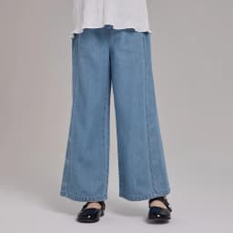 Dave Bella Children Autumn Wide Leg Jeans 7-15 Years Teen Girls Casual Straight Pants Elastic Cowboy Trousers DK3262720
