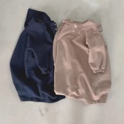 Korean Children's Clothing New Dress Girls Autumn and Winter Casual Loose College Style Lapel Collar Medium and Long Skirt