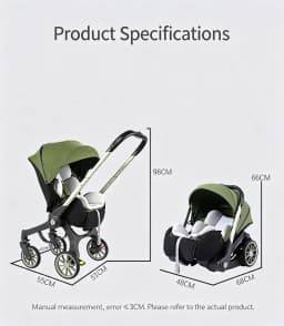 Versatile Multimode Baby Travel Stroller, Multiple Adjustable Reclining Positions, Convenient One-Click Compact Folding, Sturdy Shock-Absorbing Wheels, Comfortable Soft Seat Pad For Daily Outdoor Walking
