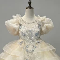 2026 Children Girls Formal Multi Layer Long Tutu Birthday Party New Kids Flower Girl Wedding Piano Elegant Princess Gown Costume